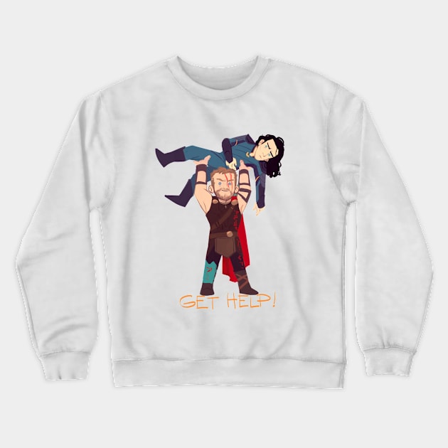 Get help! Crewneck Sweatshirt by lisaveeee